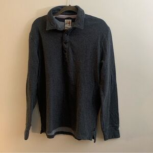 Relwen Men's Dark Gray Long Sleeve Shirt xl cotton thick lined